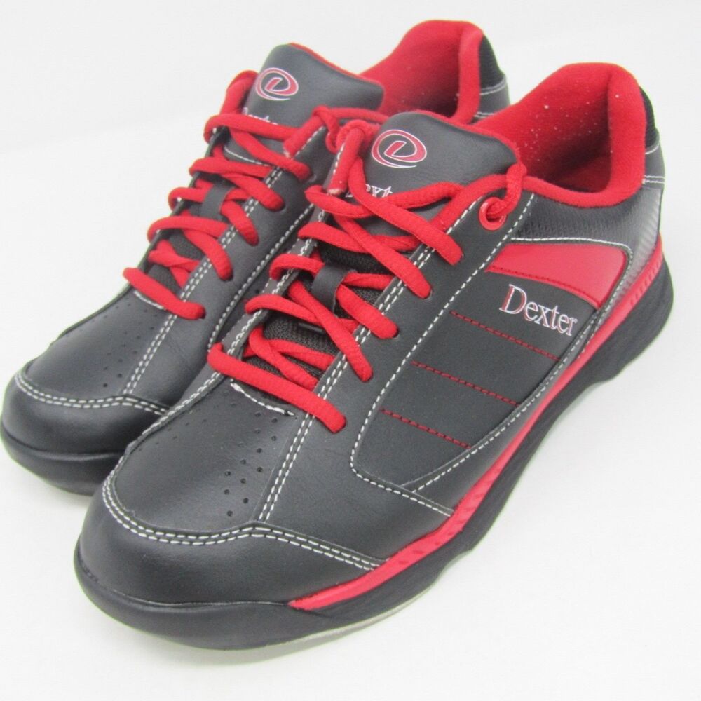 Dexter Ricky IV Men's 6.5W EE Bowling Shoes Black Red Lace Up Slide-Rite